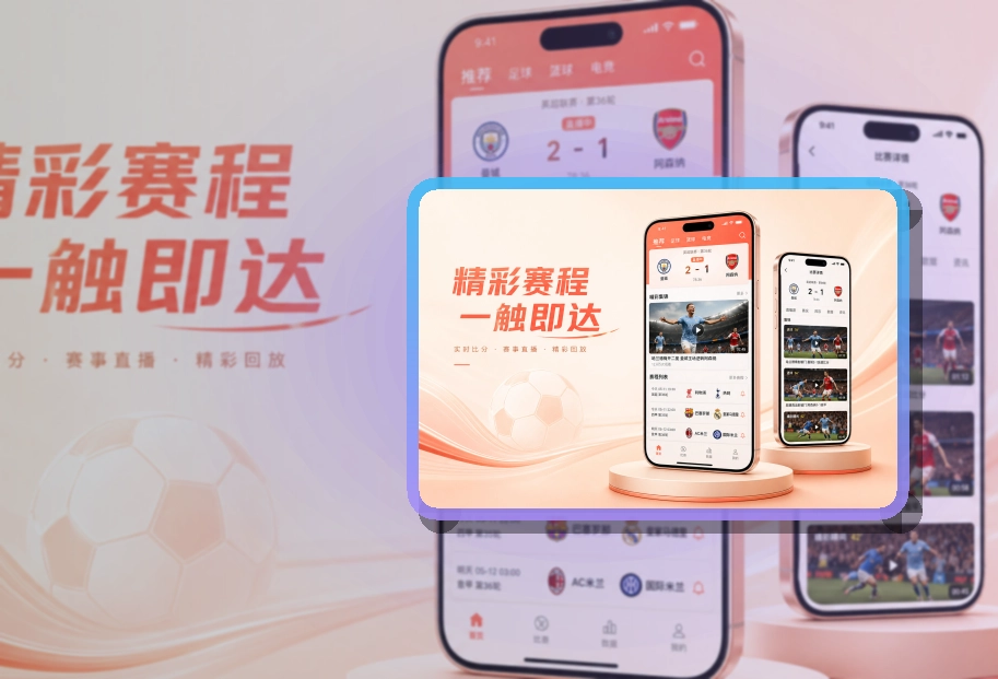 轻量下载 · 移动端追赛入口 · 直播入口更容易找界面展示